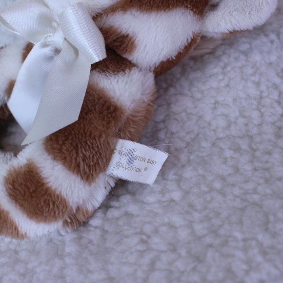 Lot of 2 GIRAFFE HAND WRIST RATTLERS Baby Infant TOYS Plush Stuffed Animals - Picture 4 of 5